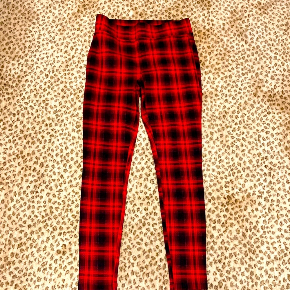 Ann Taylor Loft plaid leggings, NWT